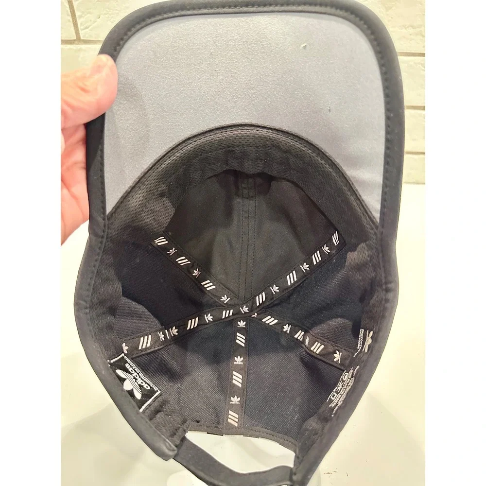 Adidas Womens Black Trefoil Logo Baseball Cap Adjustable Strap‎ Casual